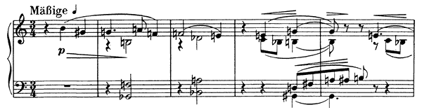 Mässige Viertel Op. 11 No. 1  
by Schoenberg piano sheet music