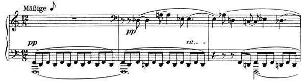 Mässige Achtel Op. 11 No. 2  
by Schoenberg piano sheet music