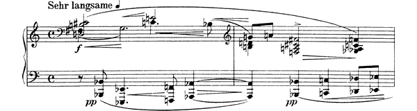 Sehr langsame Viertel Op. 19 No. 3  
by Schoenberg piano sheet music