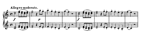 Allegro moderato and Andante (Sonatine) - for four hands  D. 968  in C Major 
by Schubert piano sheet music