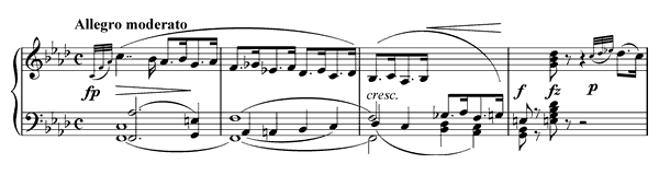 Impromptu Op. 142 No. 1  in F Minor 
by Schubert piano sheet music