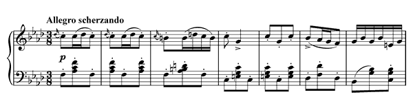 Impromptu Op. 142 No. 4  in F Minor 
by Schubert piano sheet music