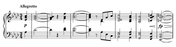 Moment Musical Op. 94 D. 780 No. 6  in A-flat Major 
by Schubert piano sheet music