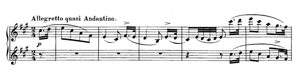 Rondo - for four hands Op. 107 D. 951  in A Major 
by Schubert piano sheet music