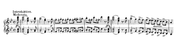 Variations on an Original Theme - for four hands   D. 968a  in B-flat Major 
by Schubert piano sheet music