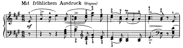 Harvest Song Op. 68 No. 24  in A Major 
by Schumann piano sheet music