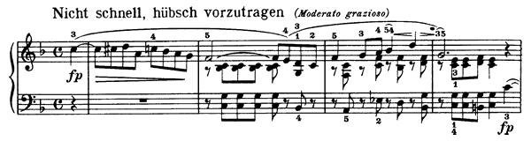 Nicht schnell, hübsch vorzutragen Op. 68 No. 26  in F Major 
by Schumann piano sheet music