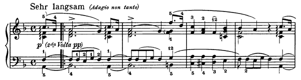 Sehr Langsam Op. 68 No. 30  in F Major 
by Schumann piano sheet music