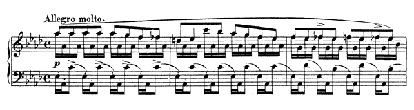 Etude Op. 10 No. 1  in A-flat Major 
by Schumann piano sheet music