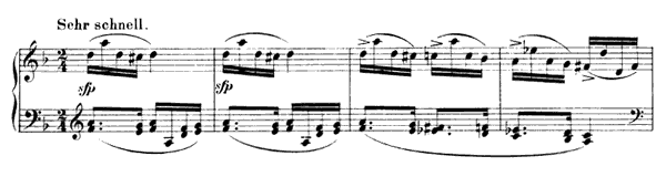 Impromptu Op. 124 No. 1  in D Minor 
by Schumann piano sheet music