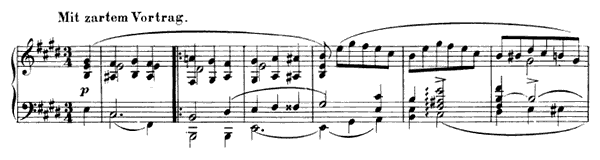 Botschaft Op. 124 No. 18  in E Major 
by Schumann piano sheet music