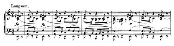 Leides Ahnung Op. 124 No. 2  in A Minor 
by Schumann piano sheet music