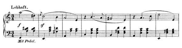 Waltz Op. 124 No. 4  in A Minor 
by Schumann piano sheet music