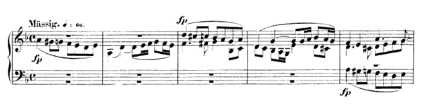 Mässig Op. 126 No. 2  in D Minor 
by Schumann piano sheet music