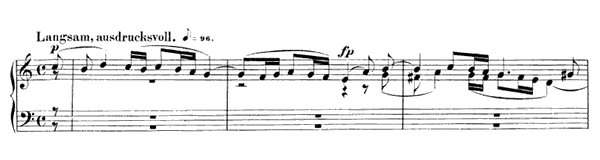 Langsam, ausdrucksvoll Op. 126 No. 7  in A Minor 
by Schumann piano sheet music