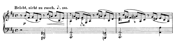 Morning Song Op. 133 No. 2  in D Major 
by Schumann piano sheet music