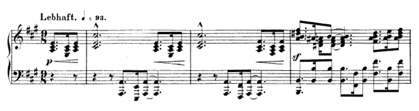 Morning Song Op. 133 No. 3  in A Major 
by Schumann piano sheet music