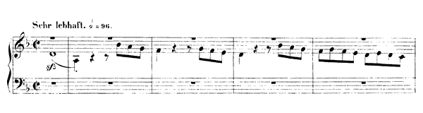 Fugue: Sehr lebhaft Op. 72 No. 2  in D Minor 
by Schumann piano sheet music