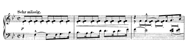 March: Sehr mässig Op. 76 No. 3  in B-flat Major 
by Schumann piano sheet music