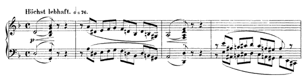 Jäger auf der Lauer Op. 82 No. 2  in D Minor 
by Schumann piano sheet music