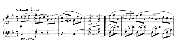 Freudliche Landschaft Op. 82 No. 5  in B-flat Major 
by Schumann piano sheet music