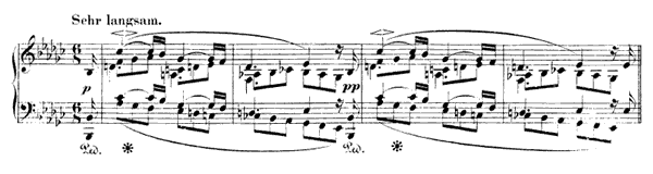 Album Leaf IV: Sehr langsam Op. 99 No. 7  in E-flat Minor 
by Schumann piano sheet music