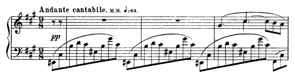 Impromptu Op. 14   No. 2  in F-sharp Minor 
by Scriabin piano sheet music