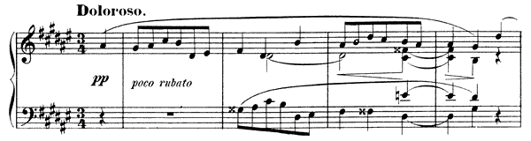 Mazurka Op. 3 No. 5  in D-sharp Minor 
by Scriabin piano sheet music