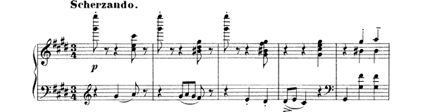 Mazurka Op. 3 No. 6  in C-sharp Major 
by Scriabin piano sheet music