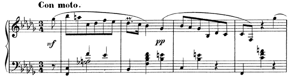 Mazurka Op. 3 No. 8  in B-flat Minor 
by Scriabin piano sheet music