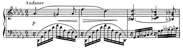 Nocturne - for the left hand Op. 9 No. 2  in D-flat Major 
by Scriabin piano sheet music