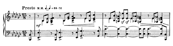 Prelude Op. 11 No. 14  in E-flat Minor 
by Scriabin piano sheet music