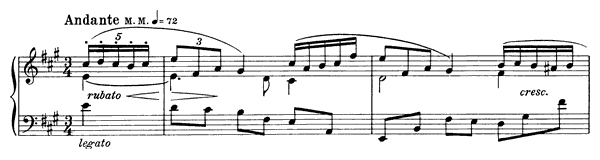 Prelude Op. 15 No. 1  in A Major 
by Scriabin piano sheet music