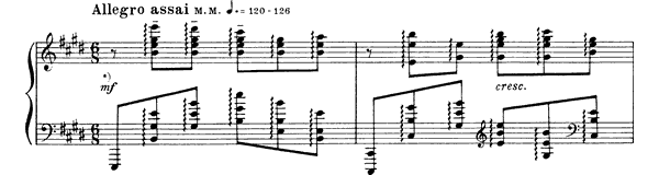 Prelude Op. 15 No. 3  in E Major 
by Scriabin piano sheet music