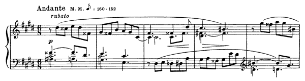 Prelude Op. 15 No. 5  in C-sharp Minor 
by Scriabin piano sheet music