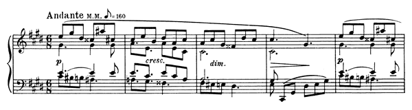 Prelude Op. 22 No. 2  in C-sharp Minor 
by Scriabin piano sheet music