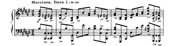 Prelude Op. 37 No. 2  in F-sharp Major 
by Scriabin piano sheet music