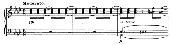 Impromptu   in A-flat Major 
by Tchaikovsky piano sheet music