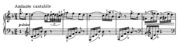 Nocturne Op. 10 No. 1  in F Major 
by Tchaikovsky piano sheet music