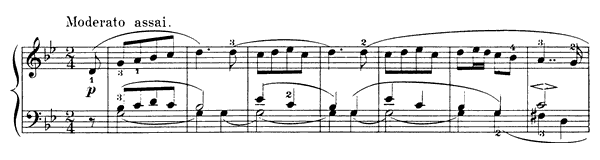 Old French Melody Op. 39 No. 16  in G Minor 
by Tchaikovsky piano sheet music