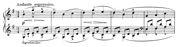 Mama Op. 39 No. 3  in G Major 
by Tchaikovsky piano sheet music