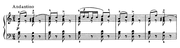 Russian Dance Op. 40 No. 10  in A Minor 
by Tchaikovsky piano sheet music