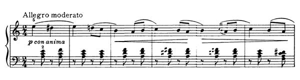 Song Without words Op. 40 No. 6  in A Minor 
by Tchaikovsky piano sheet music