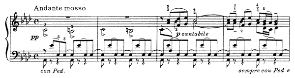 Berceuse Op. 72 No. 2  in A-flat Major 
by Tchaikovsky piano sheet music