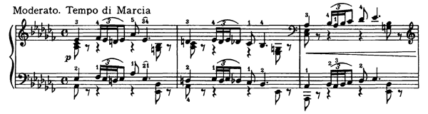 Funeral March Op. 21   No. 4  in A-flat Minor 
by Tchaikovsky piano sheet music