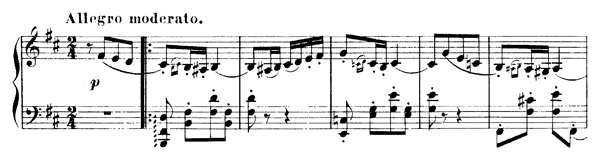 Polka peu dansante Op. 51   No. 2  in B Minor 
by Tchaikovsky piano sheet music