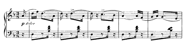 Mazurka de salon Op. 9   No. 3  in D Minor 
by Tchaikovsky piano sheet music