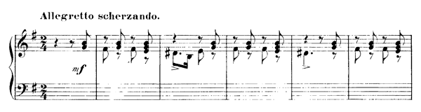 Humoresque Op. 10   No. 2  in E Minor 
by Tchaikovsky piano sheet music