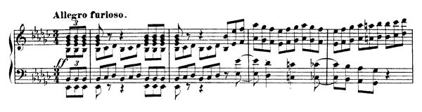 Impromptu Op. 1   No. 2  in E-flat Minor 
by Tchaikovsky piano sheet music