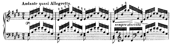 Etude 4 - version 1    No. 4  in E Major 
by Liszt piano sheet music